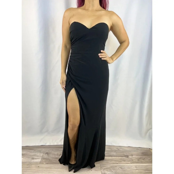 NWT Lovers and Friends Black Strapless Formal Gown $178 - Picture 3 of 15